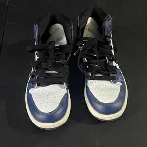 Kids Blue and White Sneakers